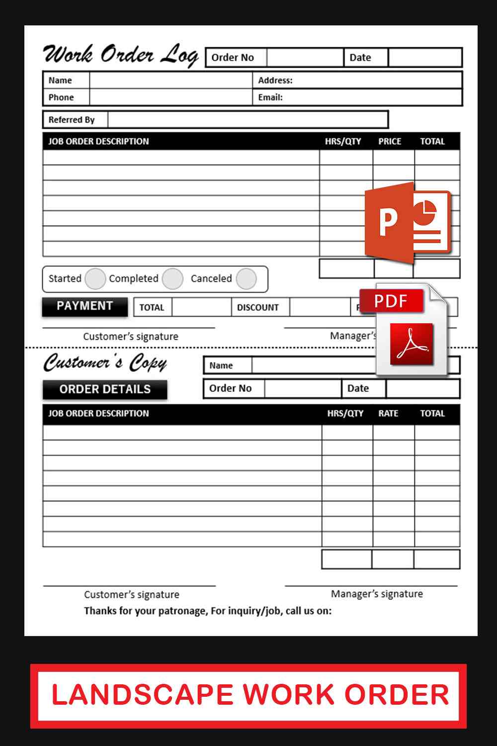 Landscaping Estimate Templates